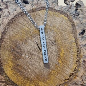 Colgante cooordenadas personalizado