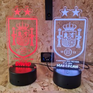 lampara seleccion española 2 estrellas